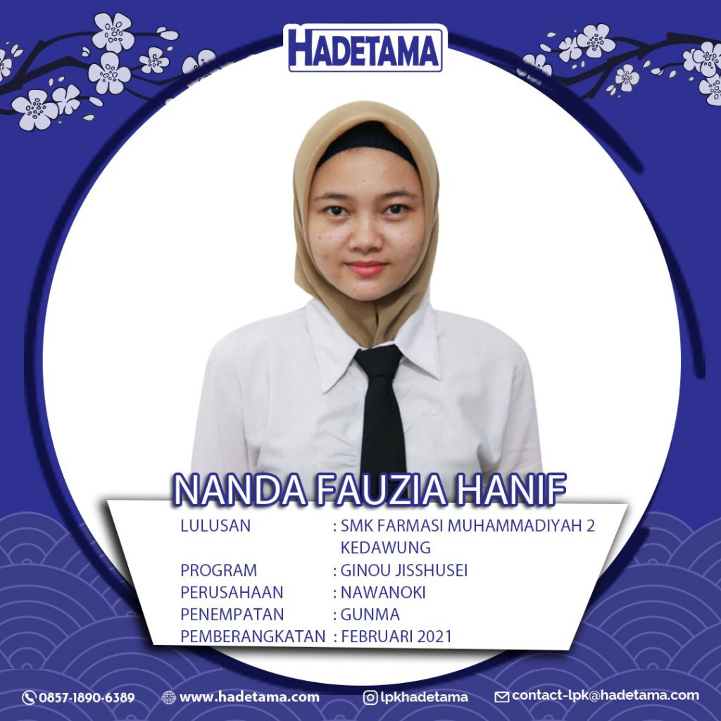 Nanda Fauzia Hanif SMK Farmasi Muhammadiyah 2 Kedawung